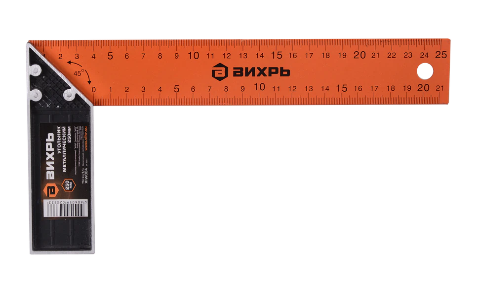 Угольник металлический Вихрь 250 мм (73/11/3/1)
