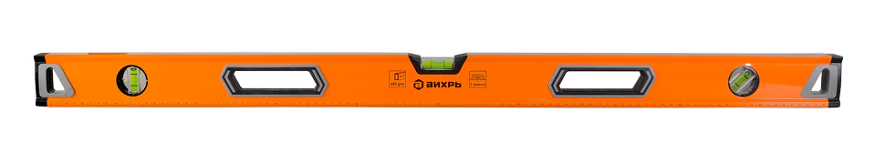 Уровень алюминиевый Вихрь «Усиленный» 1000мм 3 глазка фрезерованный